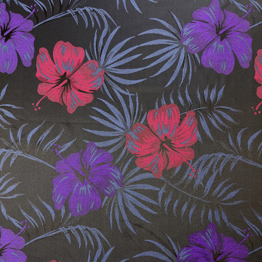 Smooth Brocade - Navy and Purple