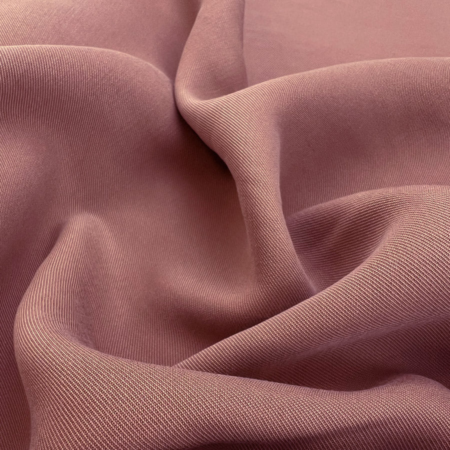 Smooth Rider Pink Viscose Tencel Finish Dressmaking Fabric