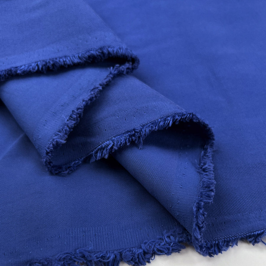 Smooth Rider Royal Blue Visocse Polyester Tencel Finish Plain Dress Fabric Fold