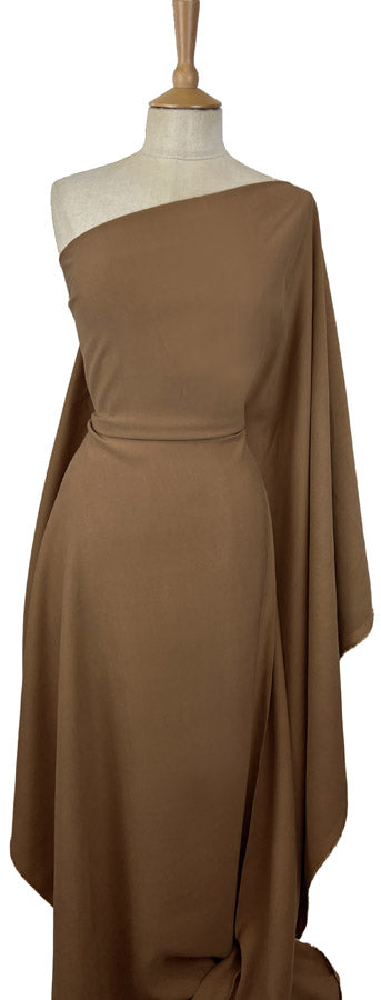 Smooth Rider Sand Viscose Tencel Finish Dressmaking Fabric Mannequin