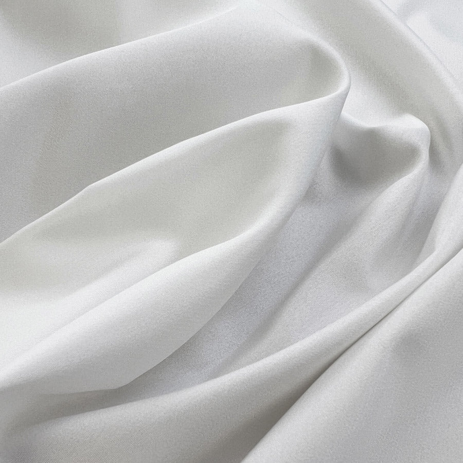Snow White Nylon Finely Woven Lining Fabric