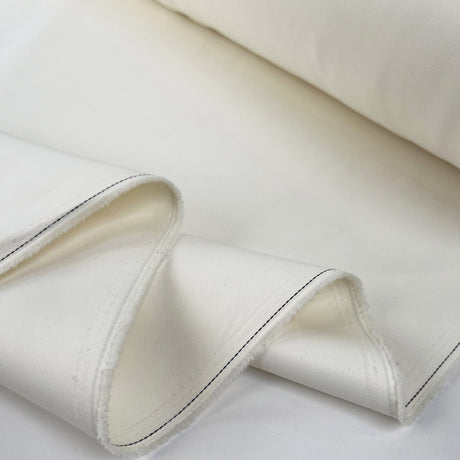 Soft Duchess Satin Matt Cream Polyester Dress Fabric Fold