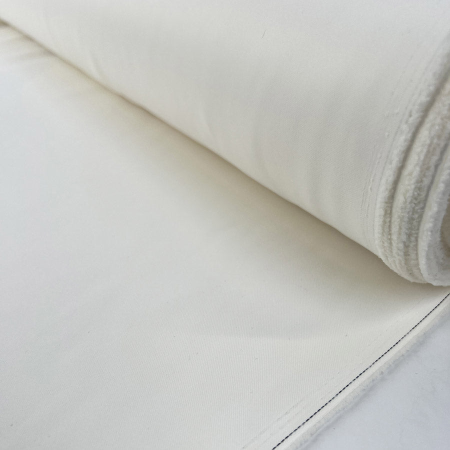 Soft Duchess Satin Matt Cream Polyester Dress Fabric Roll