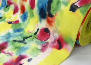 Soft Shell Sunset Splash Polyester Spandex Abstract Yellow Raincoat Fabric Roll Dd1Abc26 E813 400D B678 1432Aa3Cd5Ad