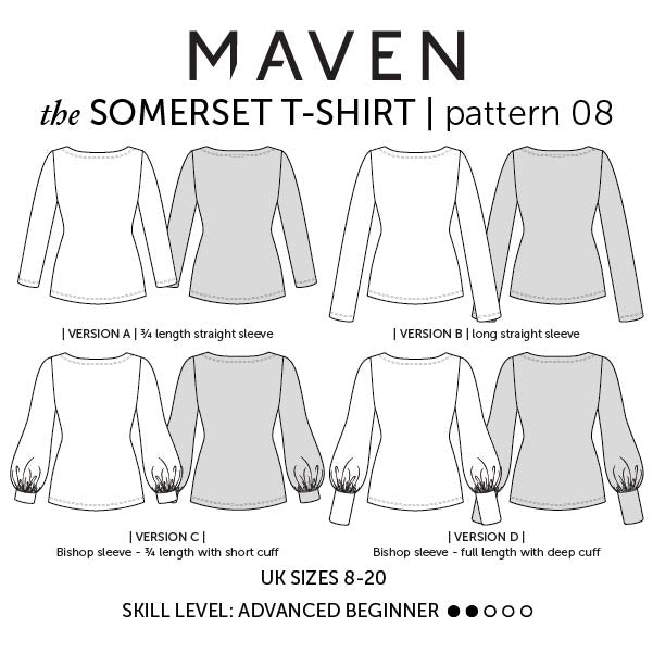 Maven - Somerset T-Shirt Sewing Pattern