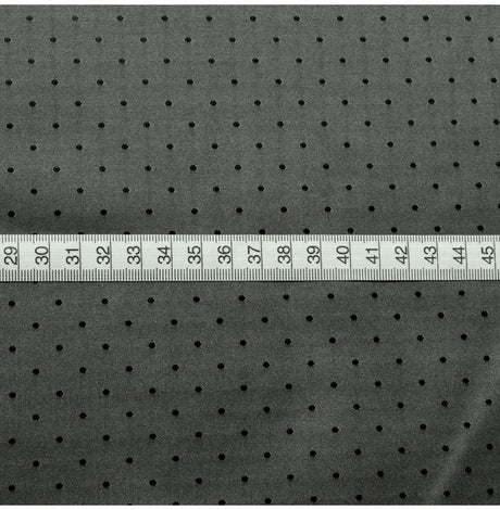 Spotty Lining Metal Grey Polyester Spotty Gunmetal Grey Dress Lining Fabric S