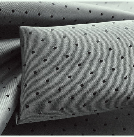 Spotty Lining Silver Grey Polyester Spotty Silver Grey Dress Lining Fabric Cu 2