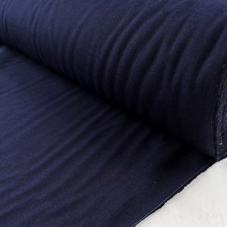 Standard Cotton Navy Plain Woven Dress Fabric Roll