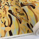Stof Fabric - Camo Squiggles - Ochre