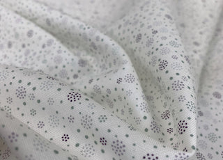 Stof Craft Dew Drop Pink Japanese Craft Cotton Fabric Small Dots Pink Gold White Like Snowflakes Fold