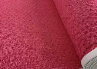 Stof Craft Diamonds Hot Pink Japanese Craft Cotton Fabric Squares Roll