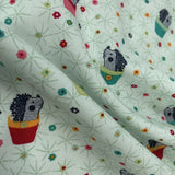 Stof Fabric - Hedgehog Garden