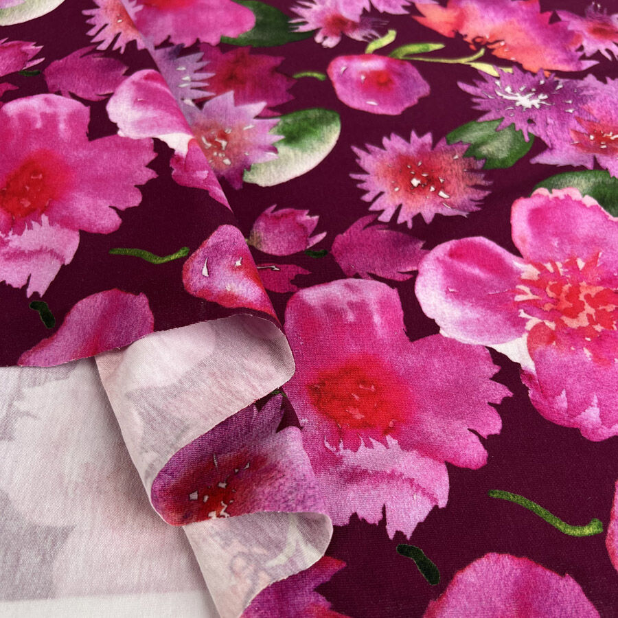 Stof Avalana Jersey - Vivid Bloom
