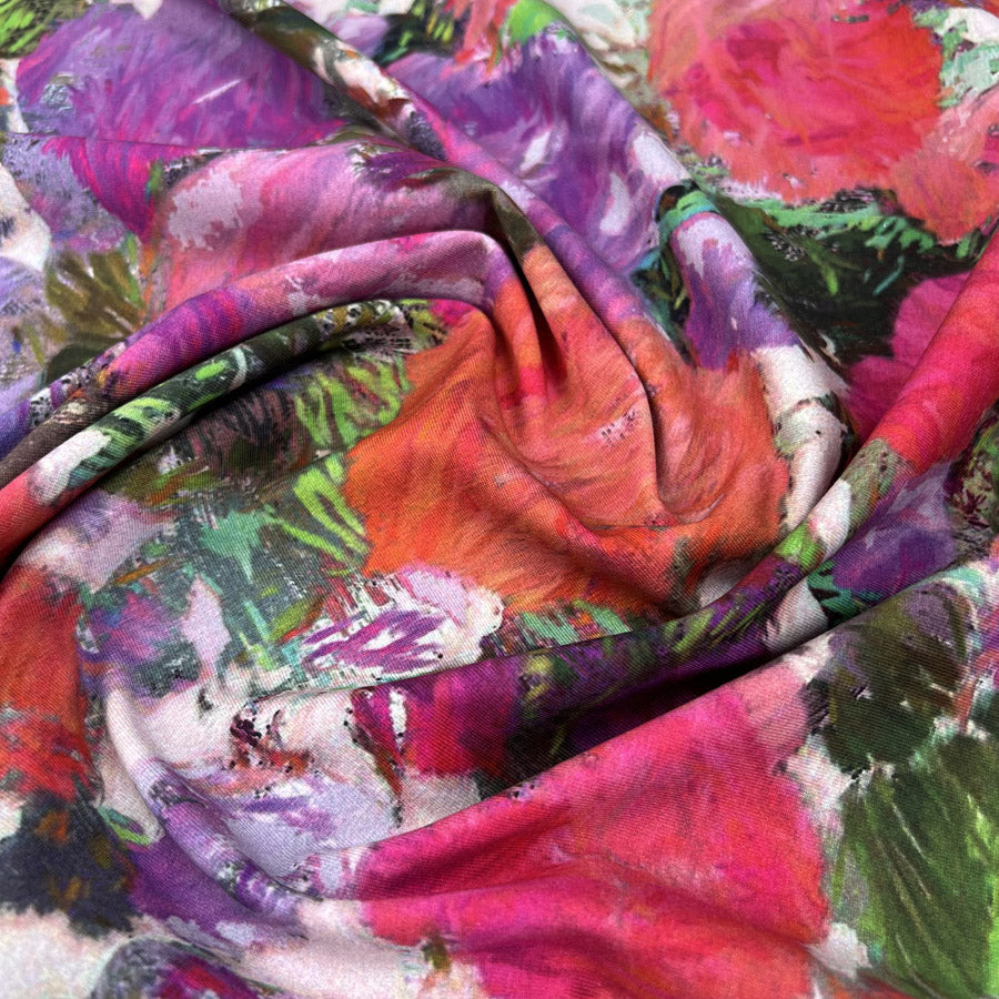 Stof Avalana Jersey - Petal Splash - Pink