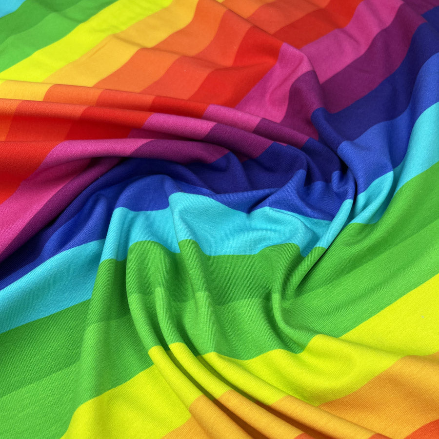 Stof Avalana Jersey - Rainbow