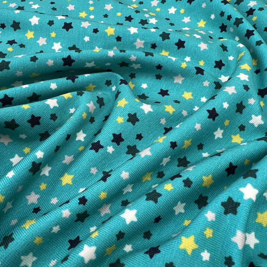 Stof Avalana Jersey - Turquoise Twinkle
