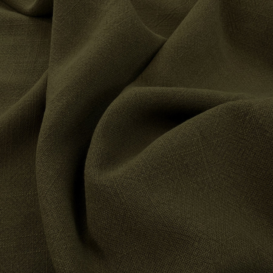 Stone Washed Linen - Khaki
