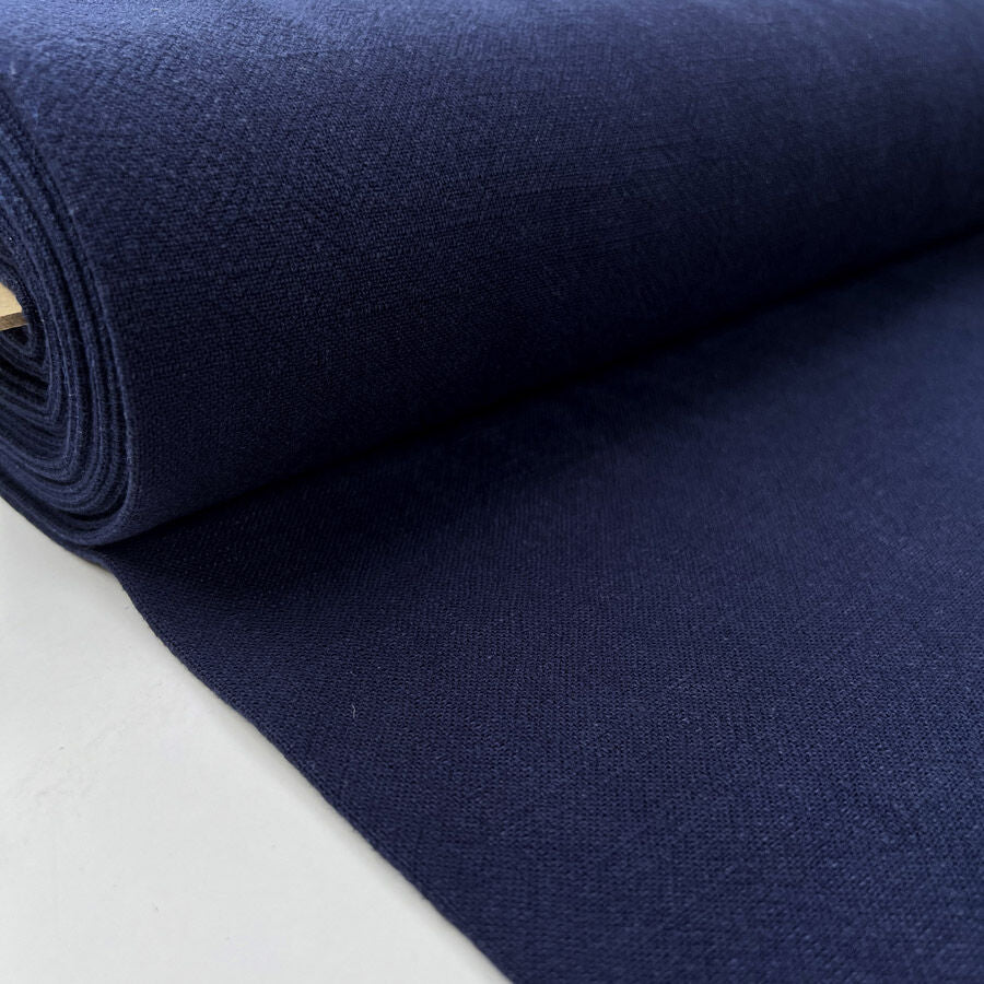 Stone Washed Linen - Navy