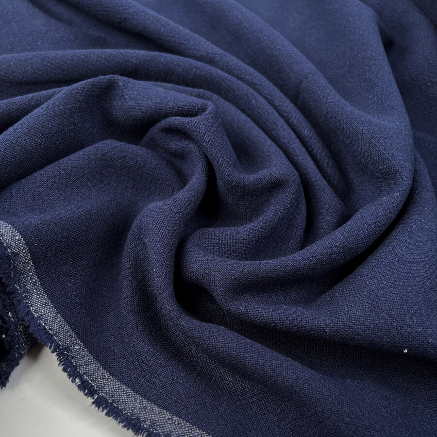 Stone Washed Linen - Navy
