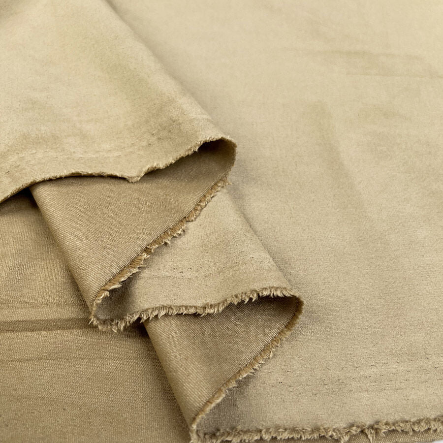 Stretch Faux Suede - Beige