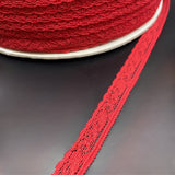 Stretch Lace Trim - Red