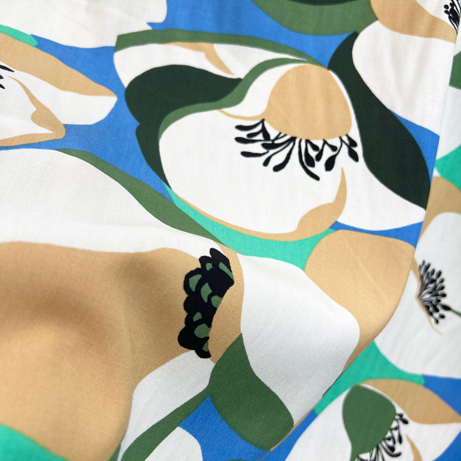 Draping Stretch Viscose Challis - Hockney