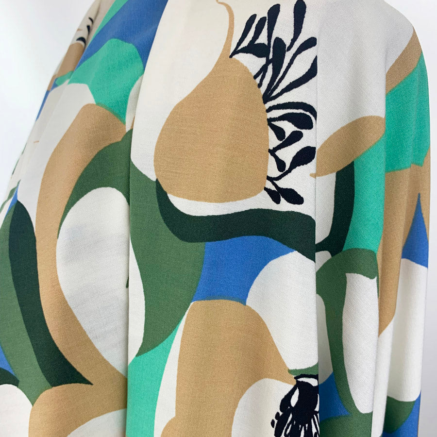 Draping Stretch Viscose Challis - Hockney