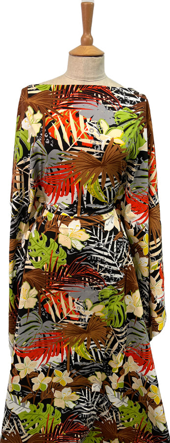 Draping Stretch Viscose Challis - Thicket