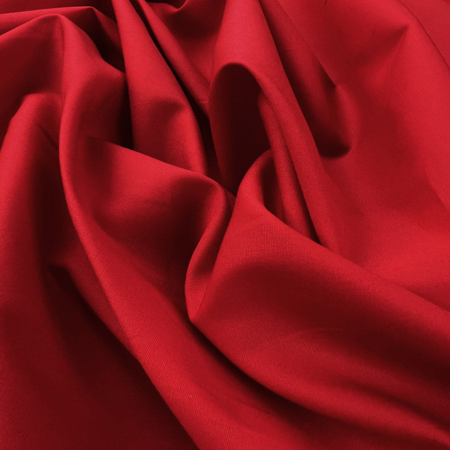 Stretch Shirting - Scarlet