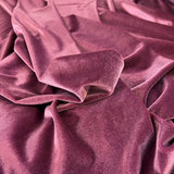 Carly Stretch Velvet - Dusky Pink