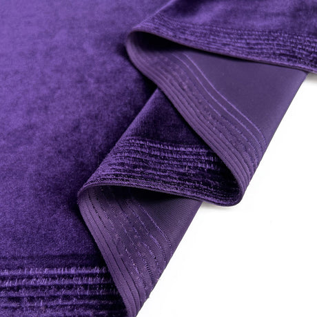 Stretch Velvet Amethyst Purple Knitted Velour Jersey Dress Fabric Fold 020B66Be 5F8C 4331 Bf44 5445Cd9D0Ccd