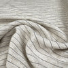 Striped Viscose Linen Slub - Cream