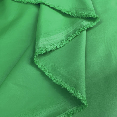 Summer Rain Emerald Polyester Nylon Peachskin Fabric Jacket Fabric Fold