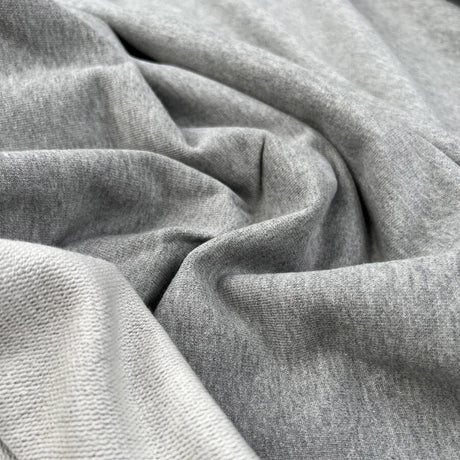 Sunday Softs Grey Cotton British Terry Knit Jersey Fabric