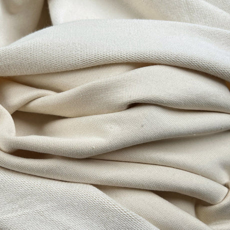 Sunday Softs Vanilla Cream Cotton British Terry Knit Jersey Fabric