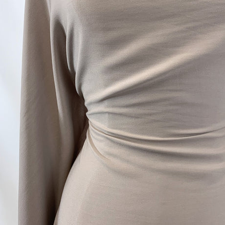 Super Drape Beige Superb Twill Draping Viscose Dress Fabric Waist