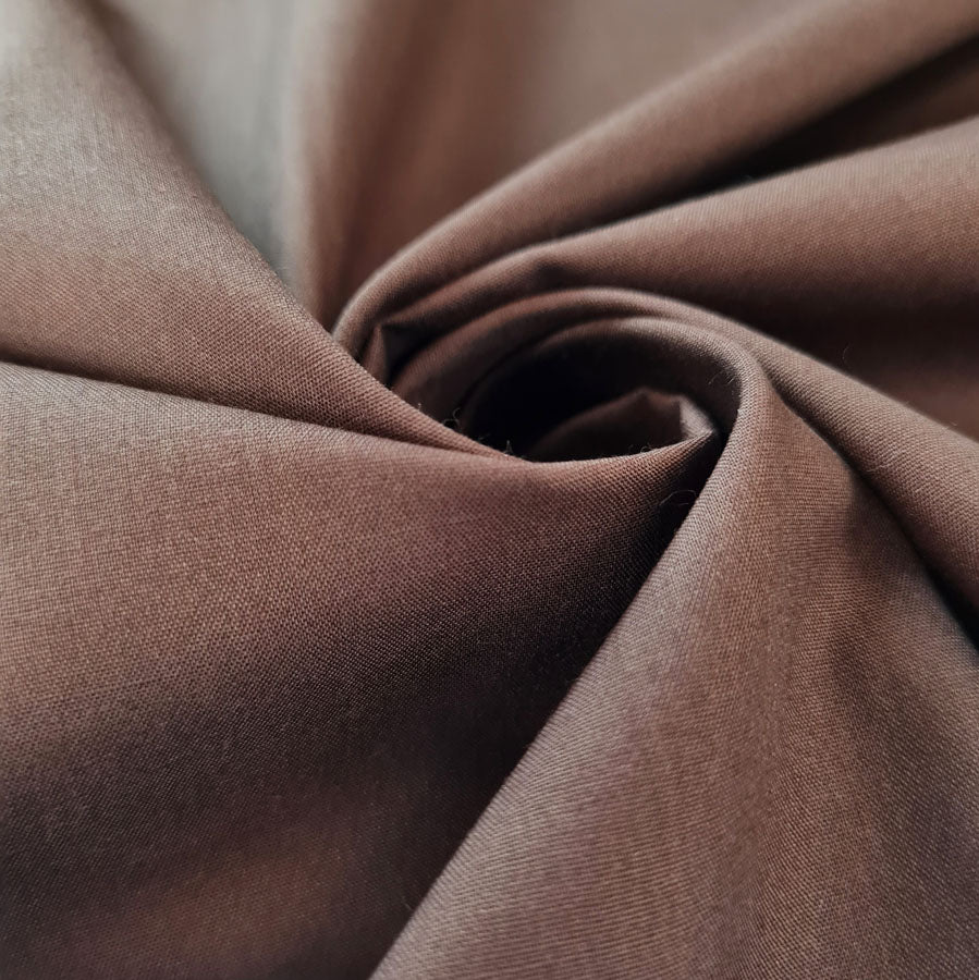 Superior Quality Plain Poly/Cotton - Brown