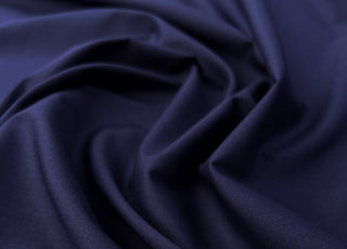 Supersonic Navy Pima Cotton Lawn Plain Woven Shirting Fabric