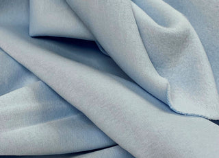Sweatshirt Pale Blue Knitted Cotton And Polyester Jersey Fabric Drape Fabric Photo