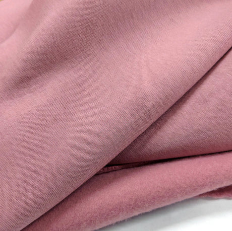 Sweatshirt Rose Pink Plain Poly Cotton Knitted Sweatshirting Jogger Fabic Close Up Fabric Photo 2