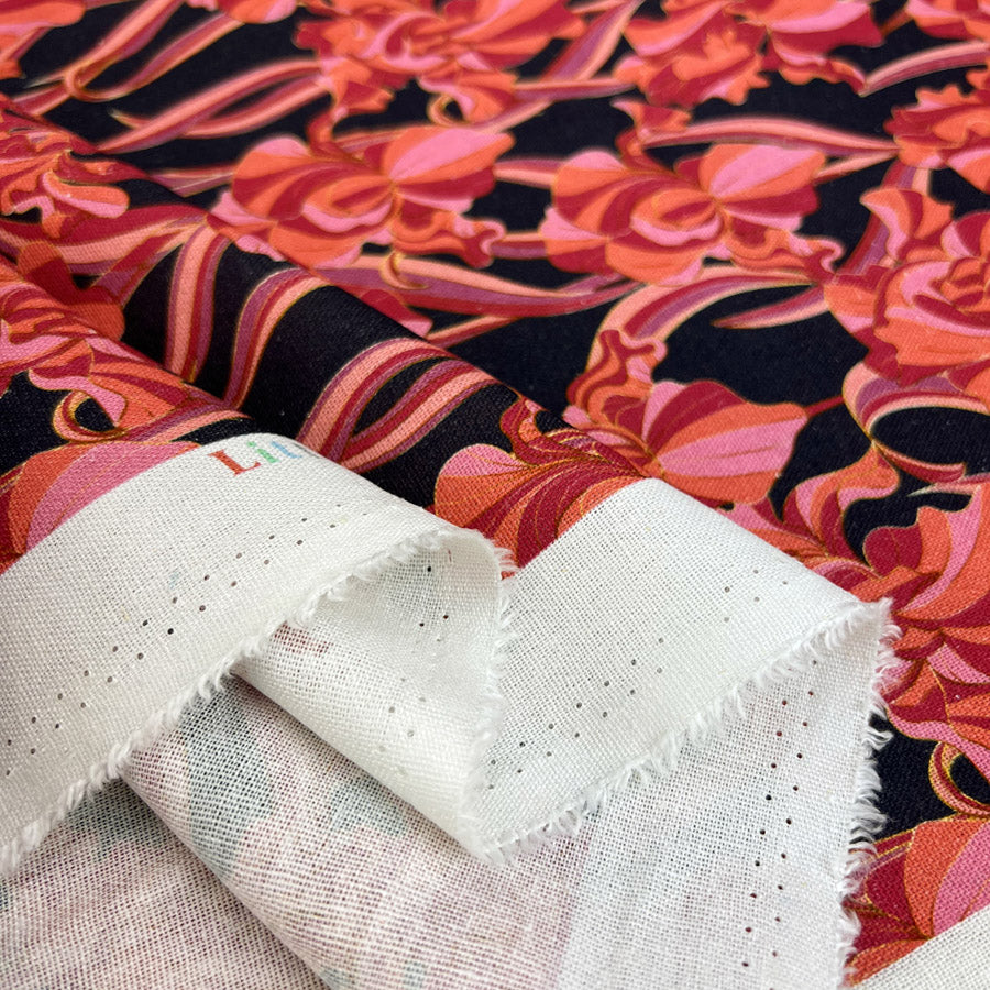 Remnant - Linen Mix - Sweet Iris (50cm)