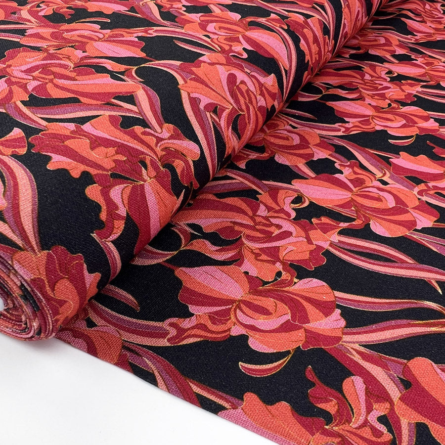 Remnant - Linen Mix - Sweet Iris (1.75m)