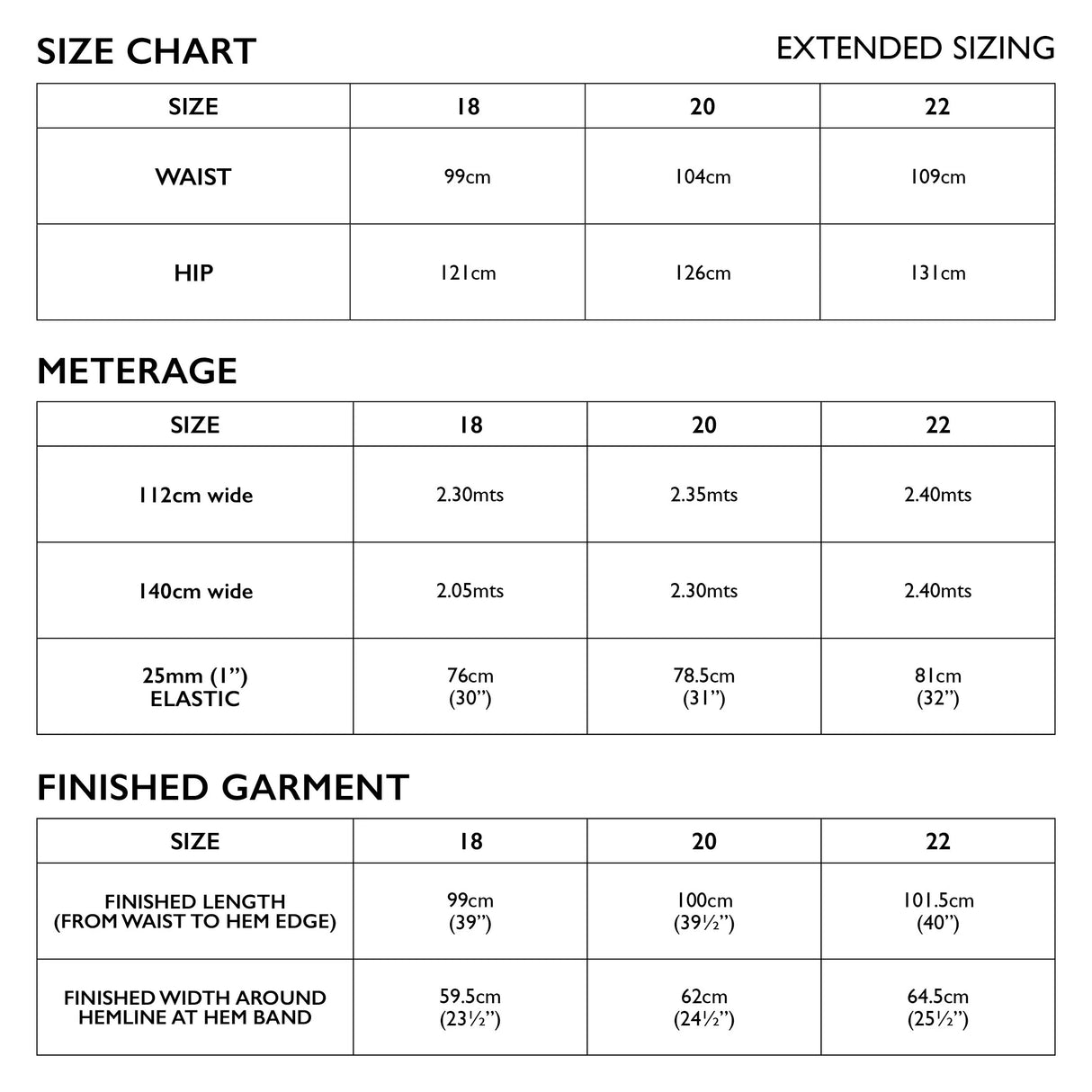 Tessuti - Tamiko Pants Pattern (UK 18-22)
