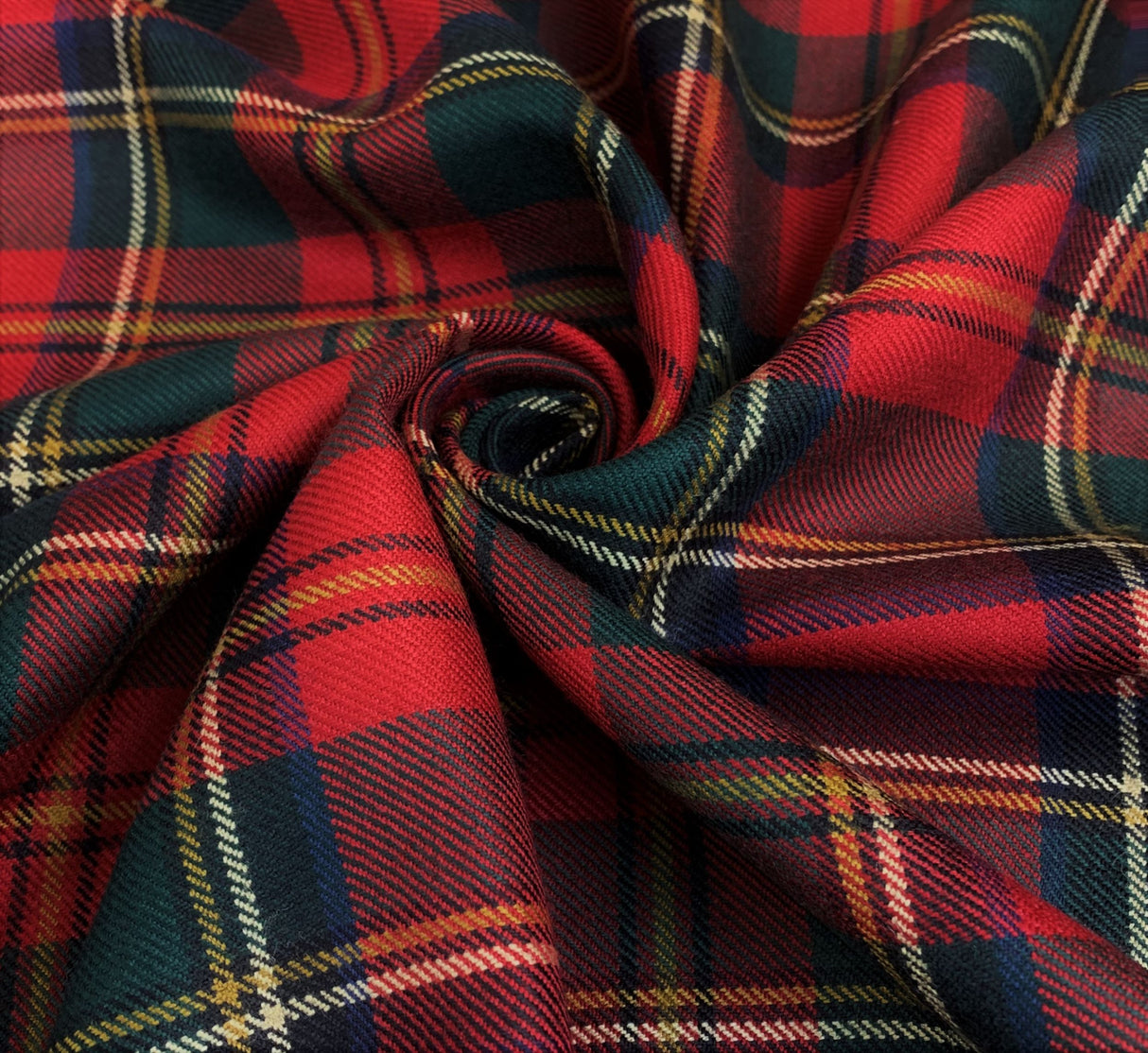 Wool Tartan - Muted - Red