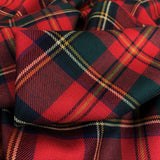 Wool Tartan - Muted - Red