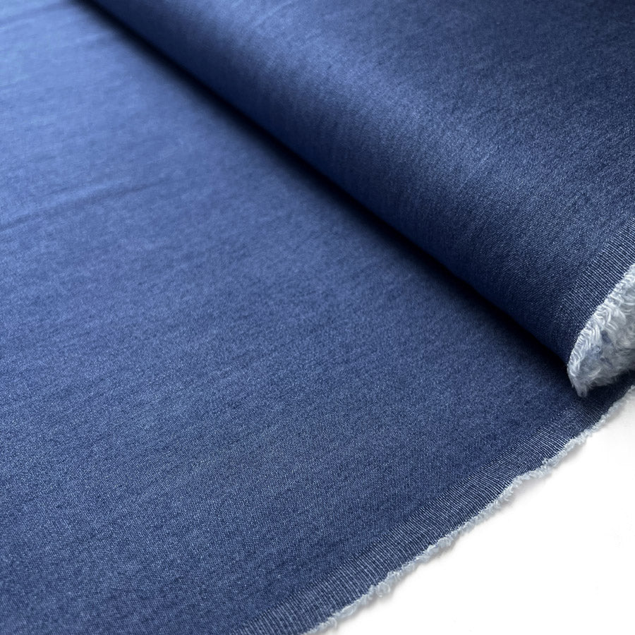 Tencel Feel Denim Chambray - Mid Blue