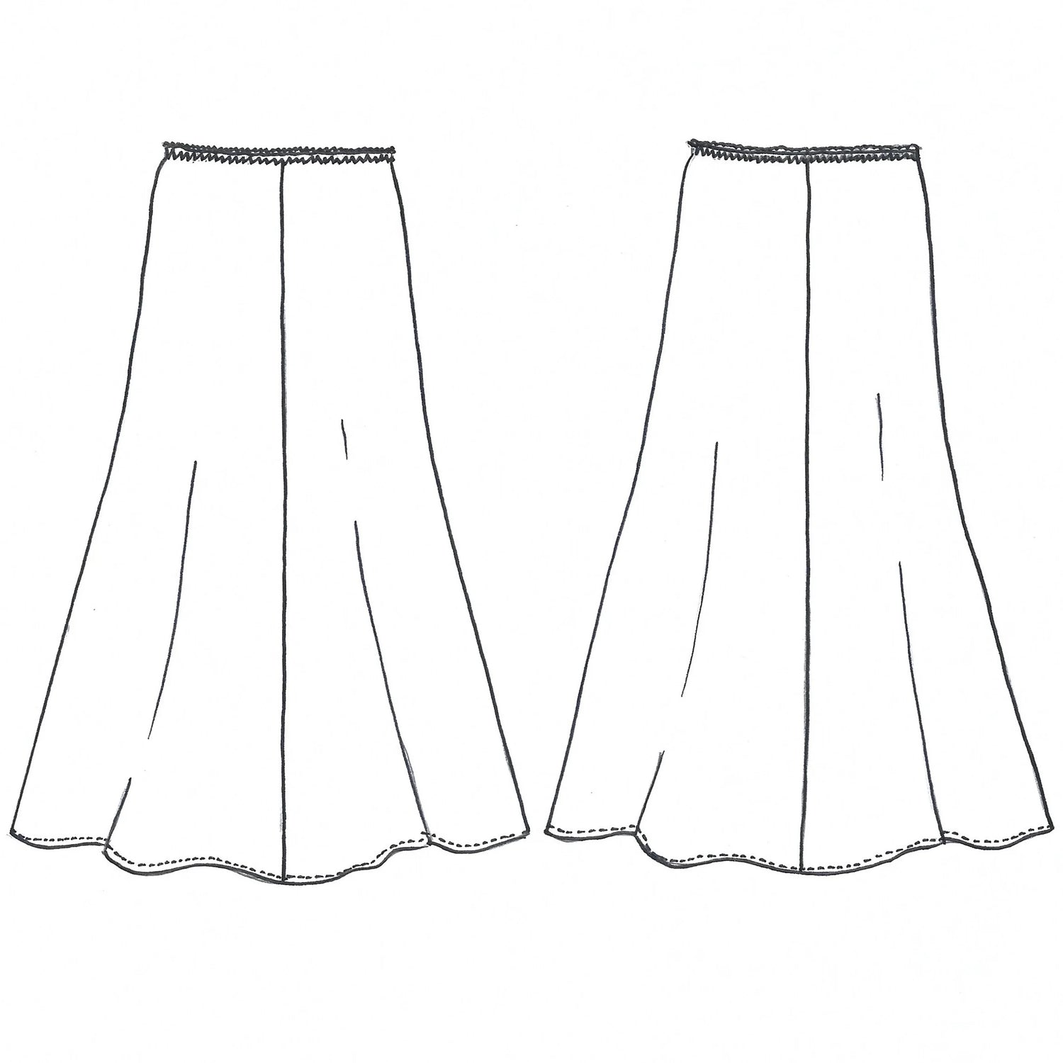 Tessuti - Avery Skirt Sewing Pattern (UK 6-22)