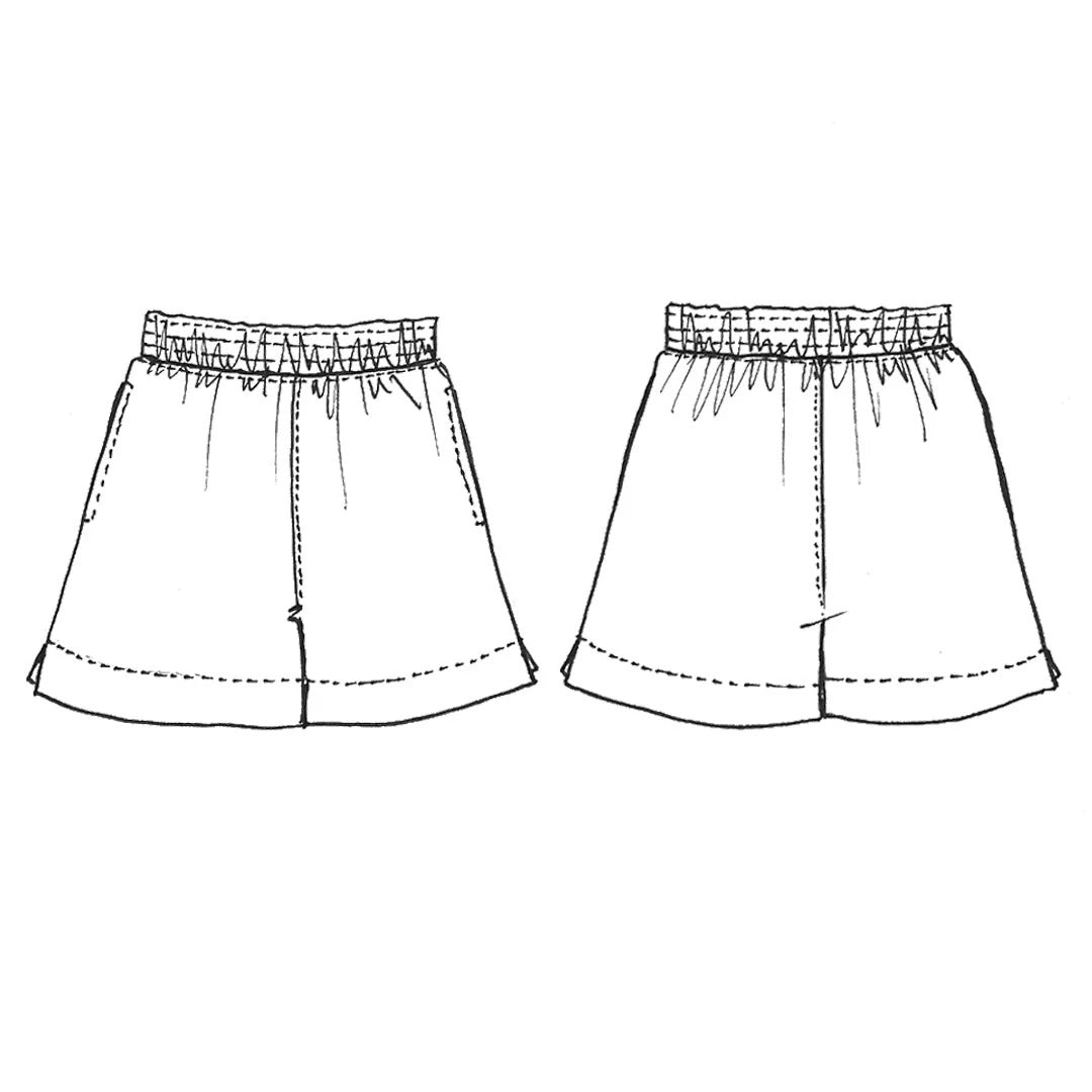 Tessuti - Bailee Shorts Sewing Pattern (UK 6-22)