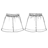 Tessuti - Bailee Shorts Sewing Pattern (UK 6-22)