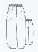 Tessuti - Demi Pants Sewing Pattern (UK XXS-XL)